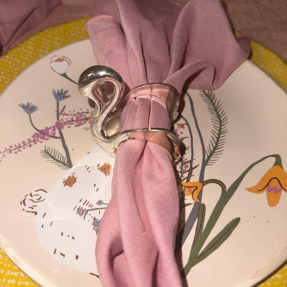 Silver Swan Napkin Ring